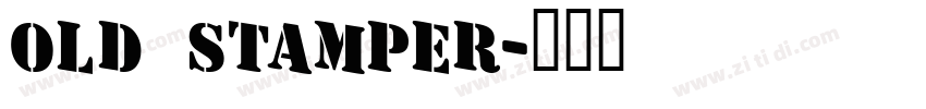 old stamper字体转换